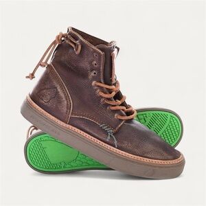 SATORISAN Men's Hida Spitfire Stone
Brown Shabby Leather Boot.